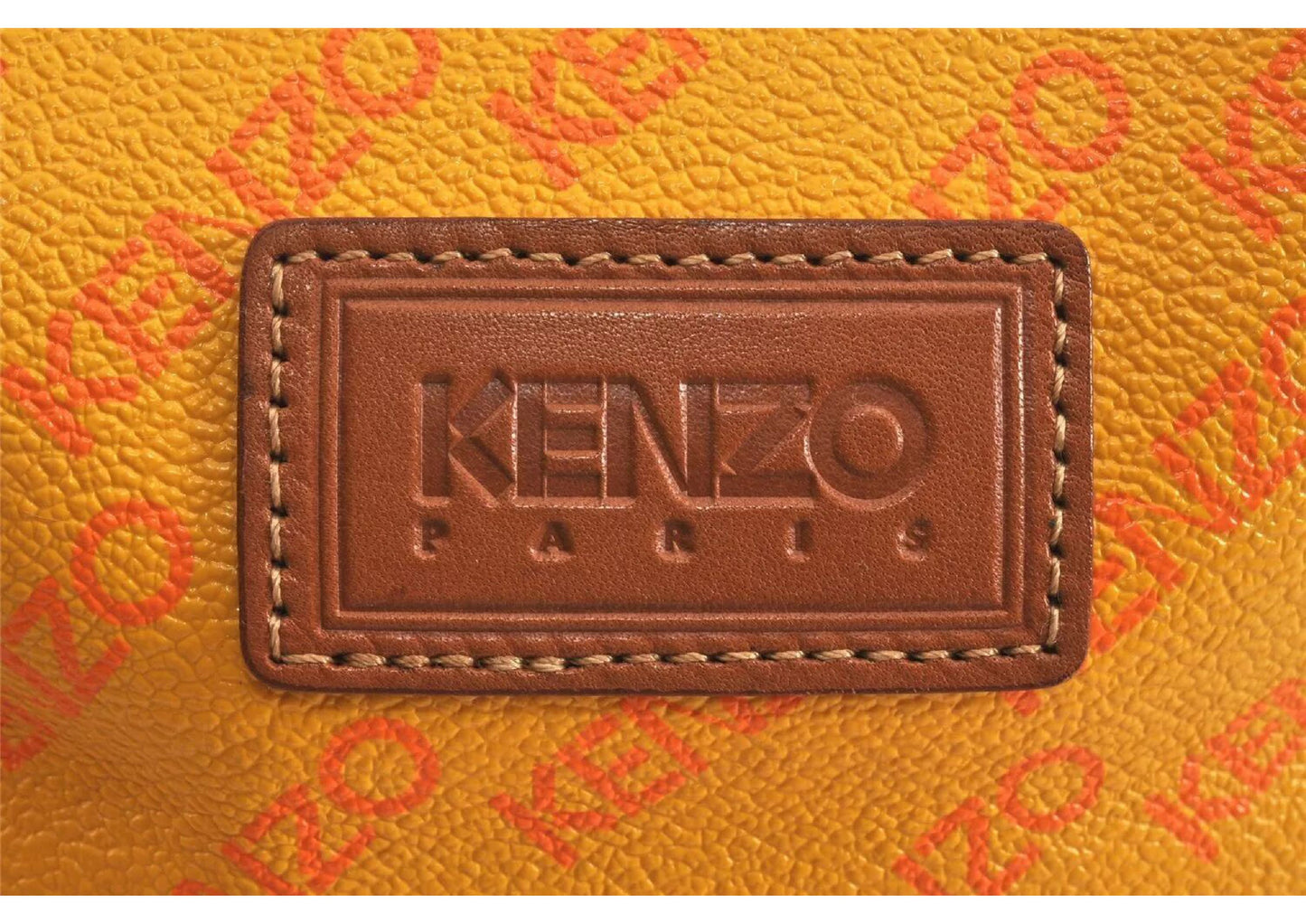 Original/Auth KENZO - Kordelzug Tasche Vintage - Klassisch - Logo Muster