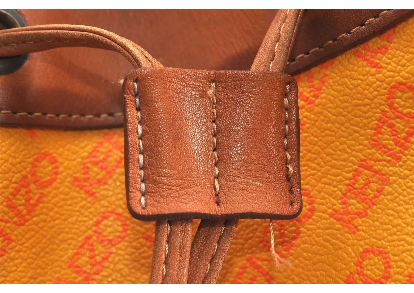 Original/Auth KENZO - Kordelzug Tasche Vintage - Klassisch - Logo Muster