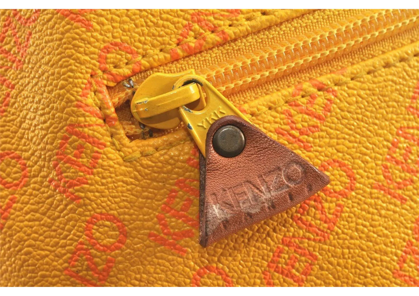 Original/Auth KENZO - Kordelzug Tasche Vintage - Klassisch - Logo Muster