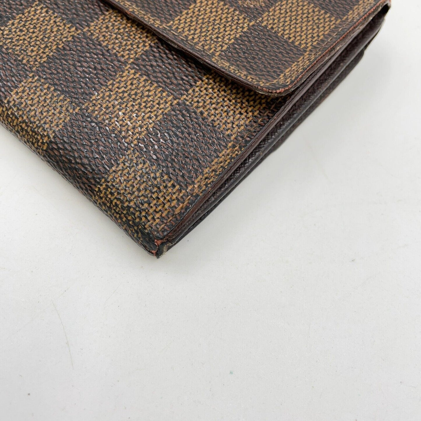 Original/Auth Louis Vuitton - Portefeuille Elise Wallet - Klassisch - Damier Ebene