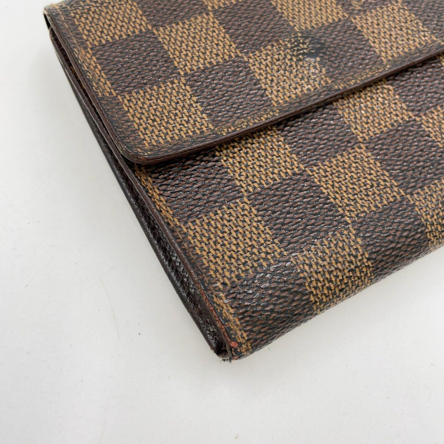 Original/Auth Louis Vuitton - Portefeuille Elise Wallet - Klassisch - Damier Ebene