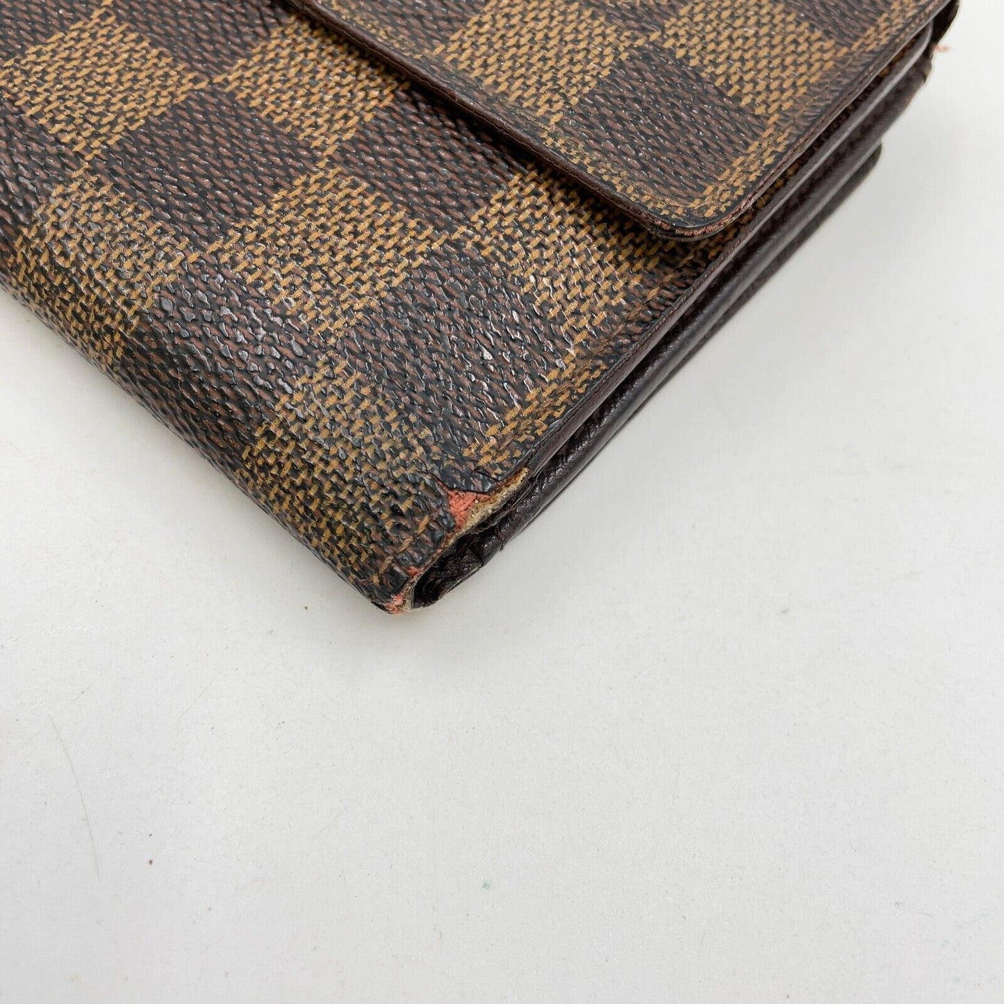 Original/Auth Louis Vuitton - Portefeuille Elise Wallet - Klassisch - Damier Ebene