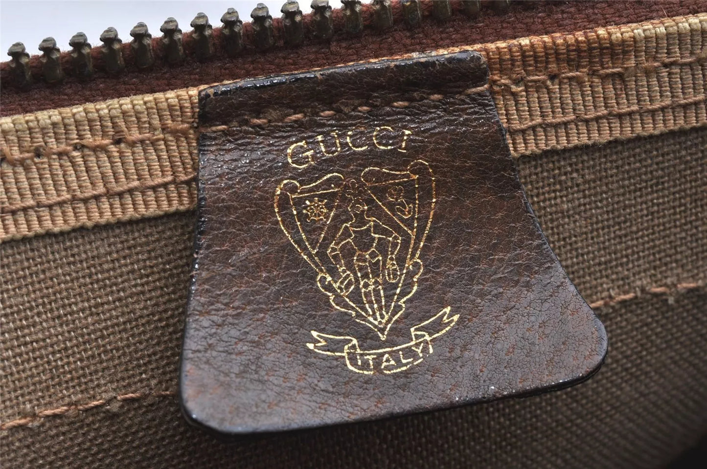 Original/Auth Gucci - Boston Bag 40 - Klassisch - GG Canvas mit Anhänger