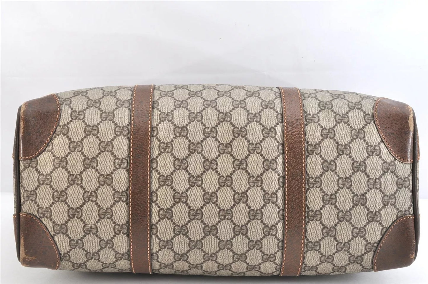 Original/Auth Gucci - Boston Bag 40 - Klassisch - GG Canvas mit Anhänger