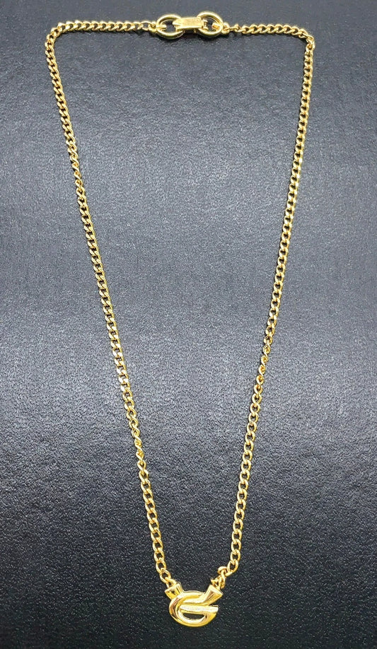 Original/Auth Givenchy - Halskette Logo G - 40 cm