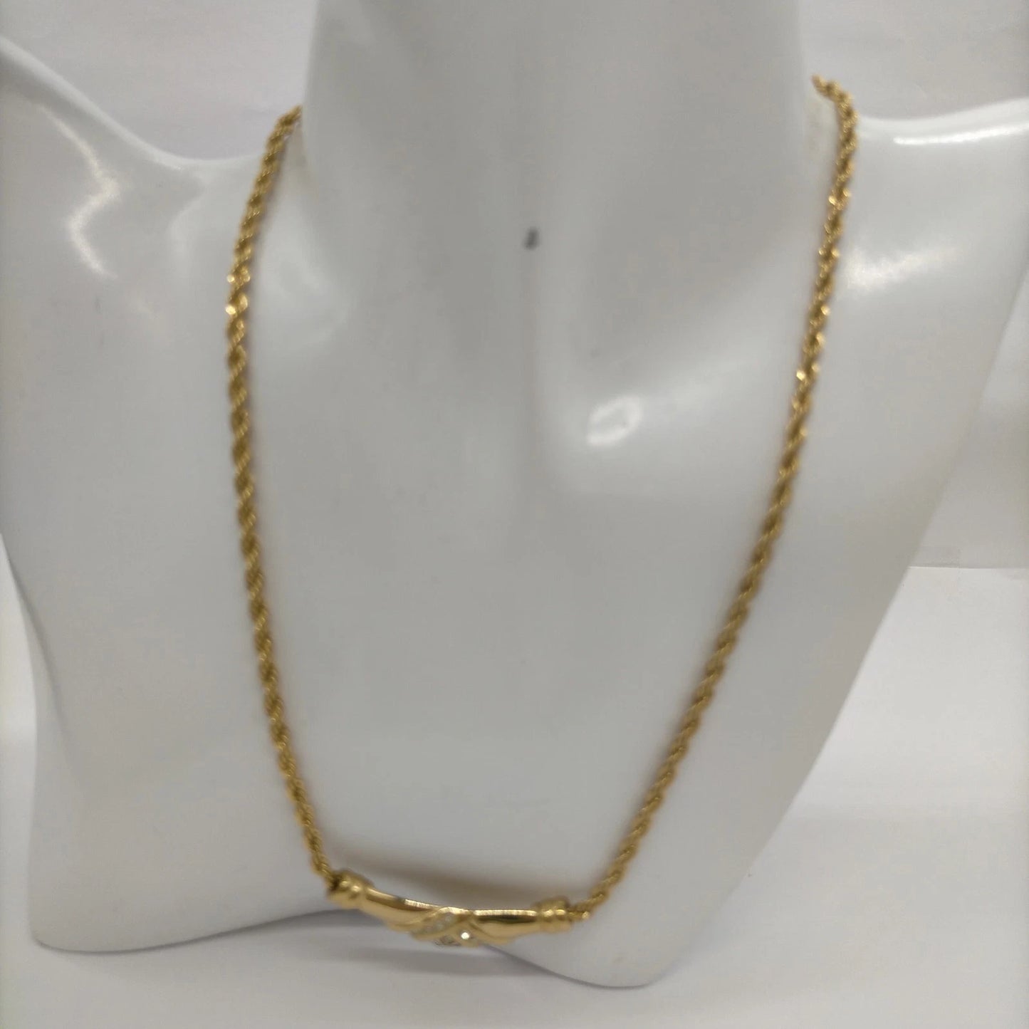 Original/Auth Givenchy - Halskette mit Anhänger Logo G Vintage - 42 cm