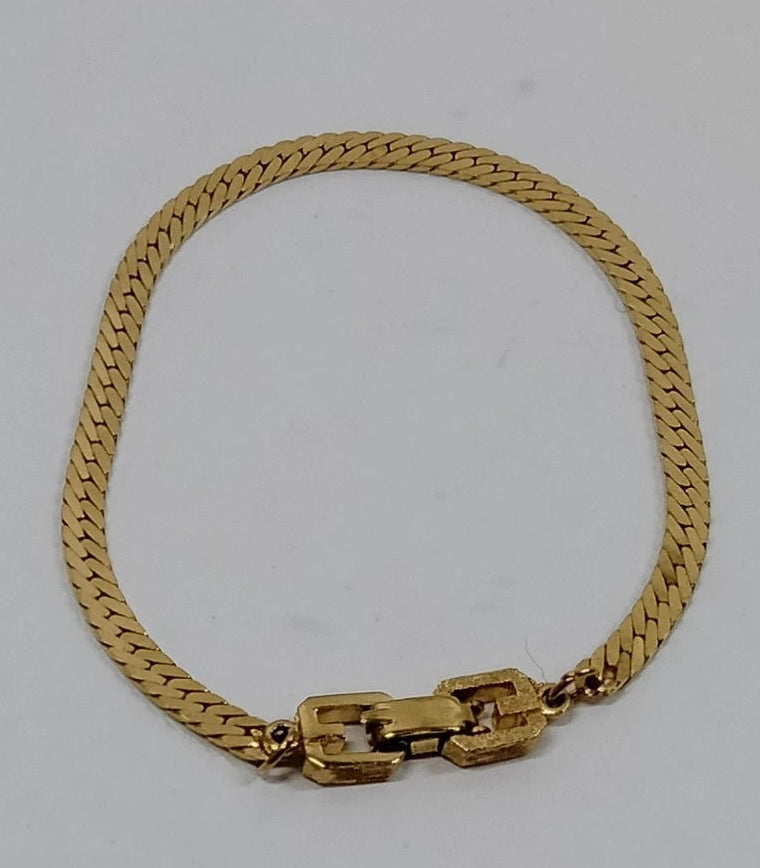 Original/Auth Givenchy - Armband mit Logo G Vintage - 18 cm