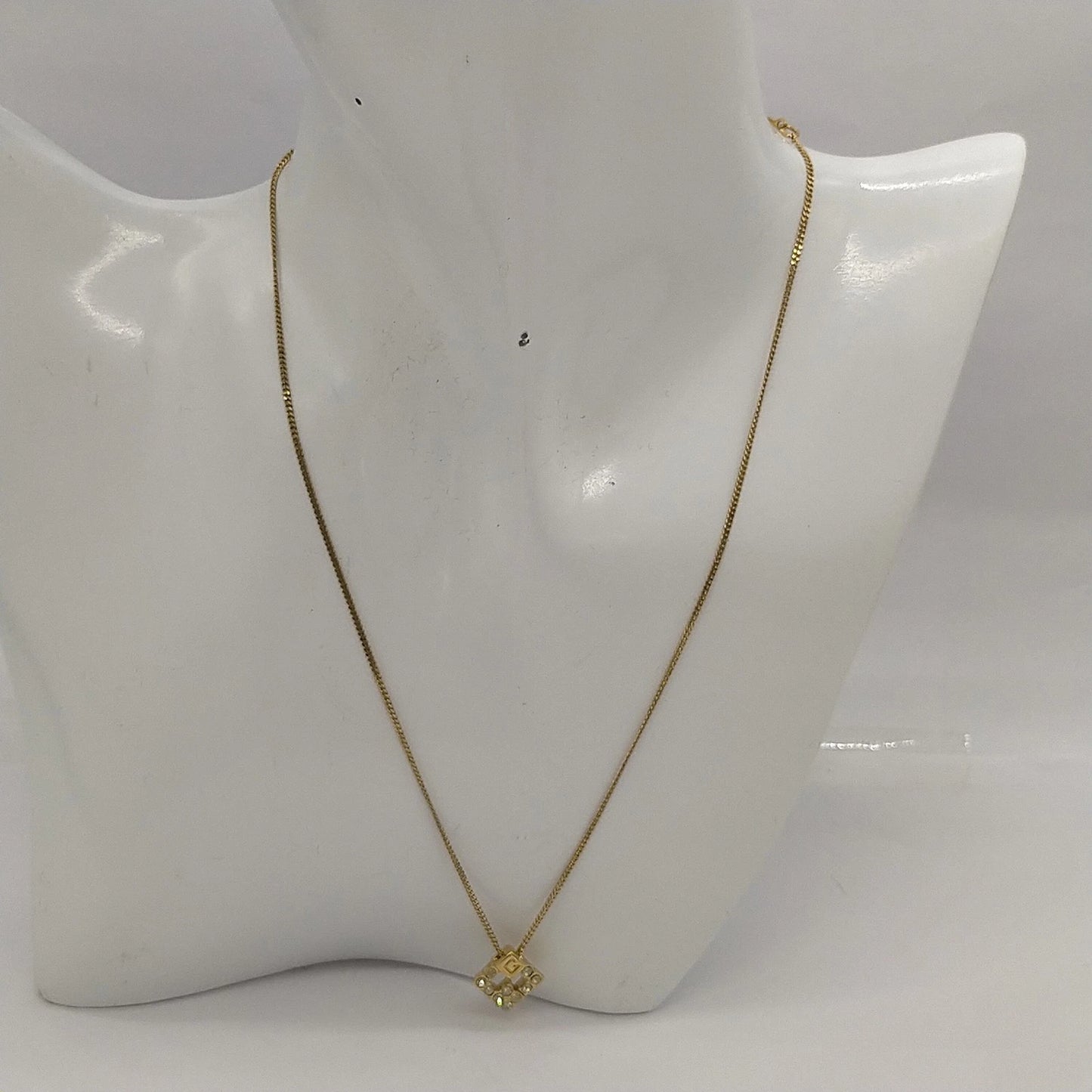 Original/Auth Givenchy - Halskette mit Anhänger Logo G Vintage - 40 cm