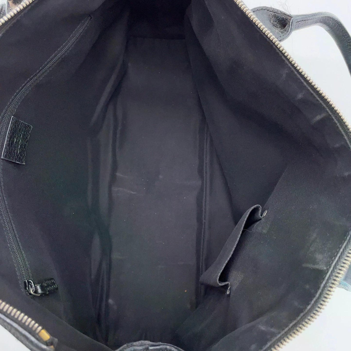 Original/Auth Gucci - Princess Tote Bag - Sherry Line GG Canvas/Leder - Schwarz