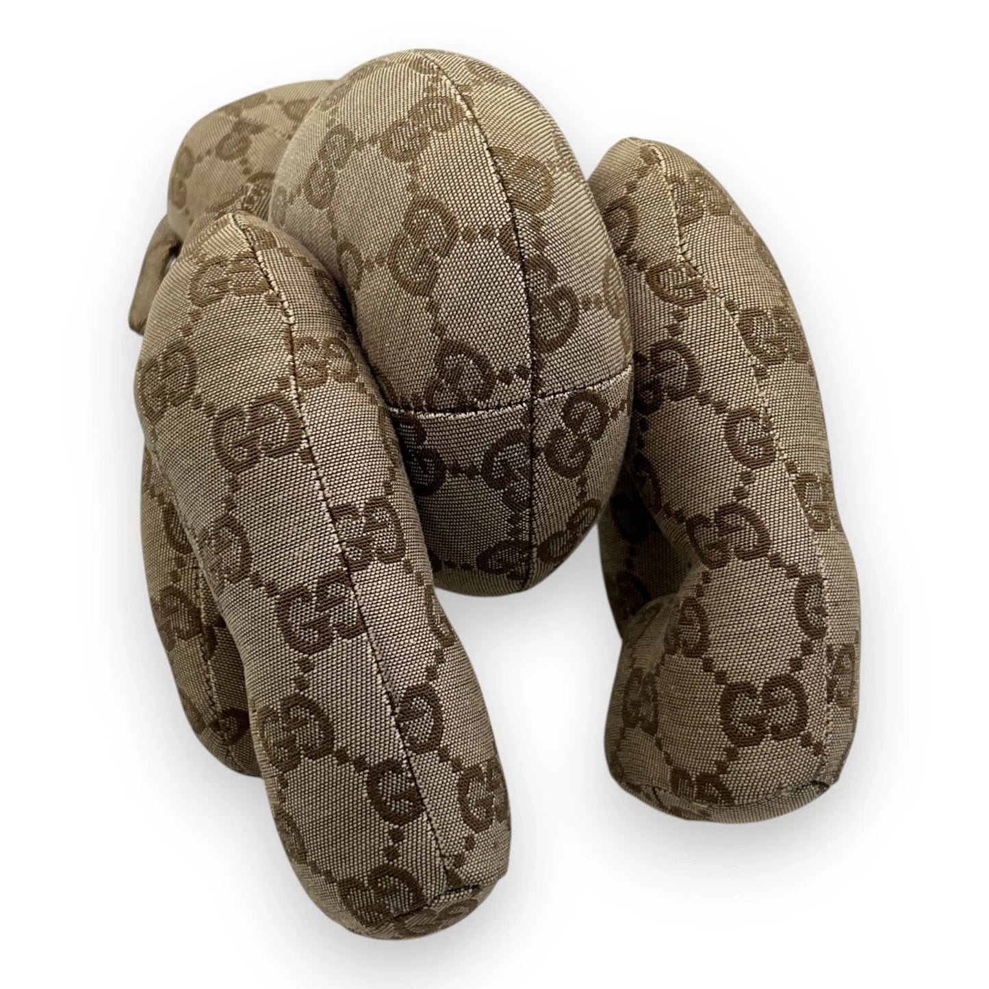 Original/Auth Gucci - Collector Teddy Bear - GG Canvas mit Leder