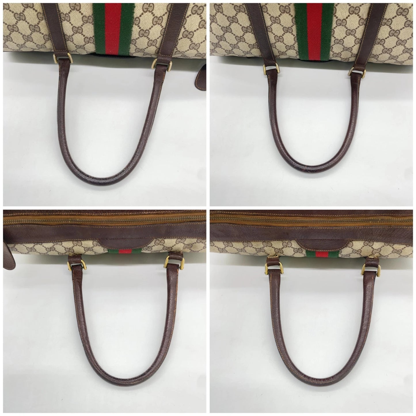 Original/Auth Gucci - Boston Bag 40 - Klassisch - GG Canvas Supreme Sherry Line
