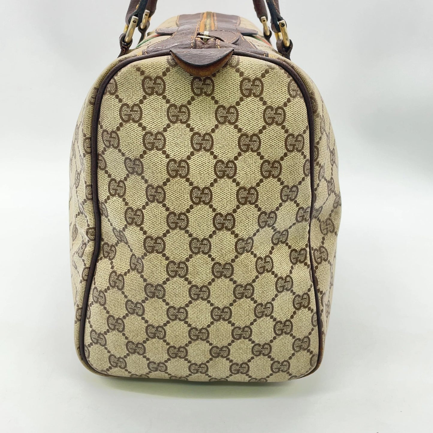 Original/Auth Gucci - Boston Bag 40 - Klassisch - GG Canvas Supreme Sherry Line