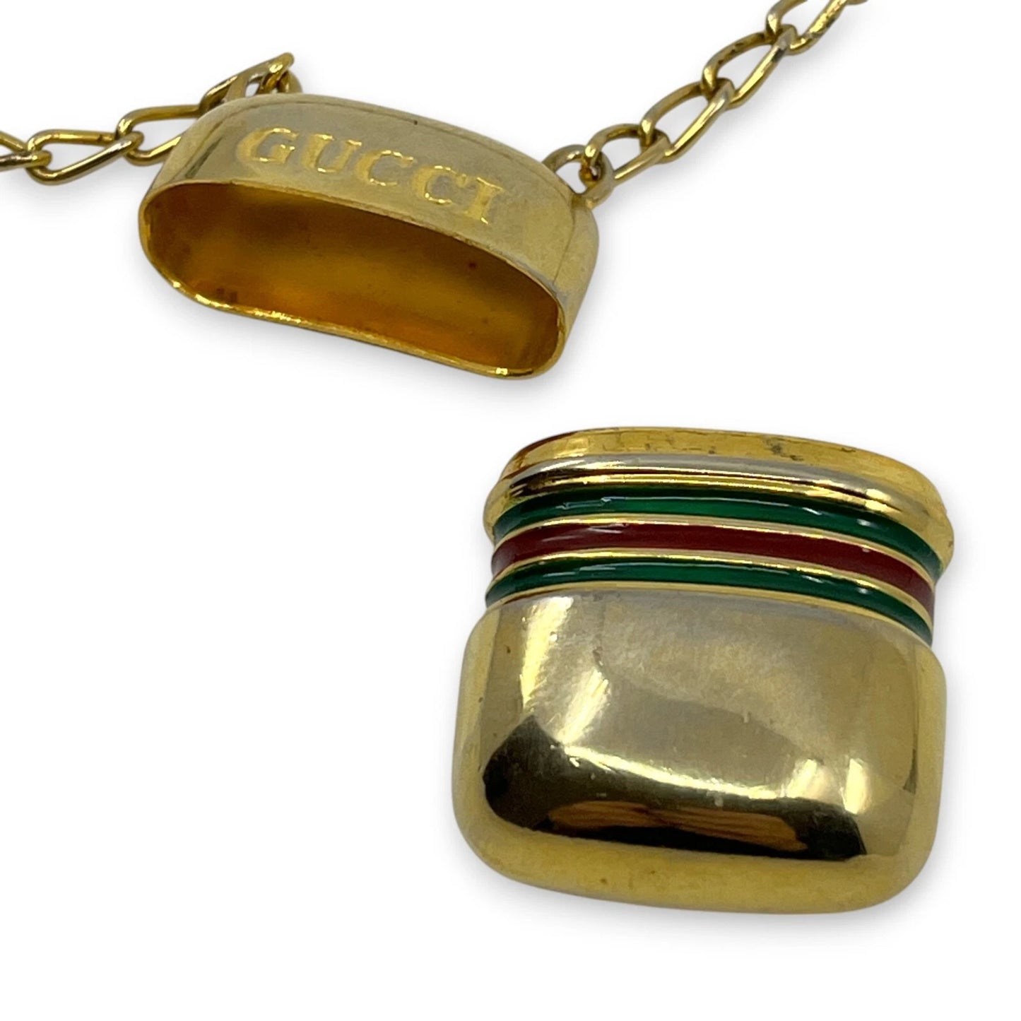 Original/Auth Gucci - Vintage Kette mit Anhänger - Klassisch - 76 cm Kettenlänge