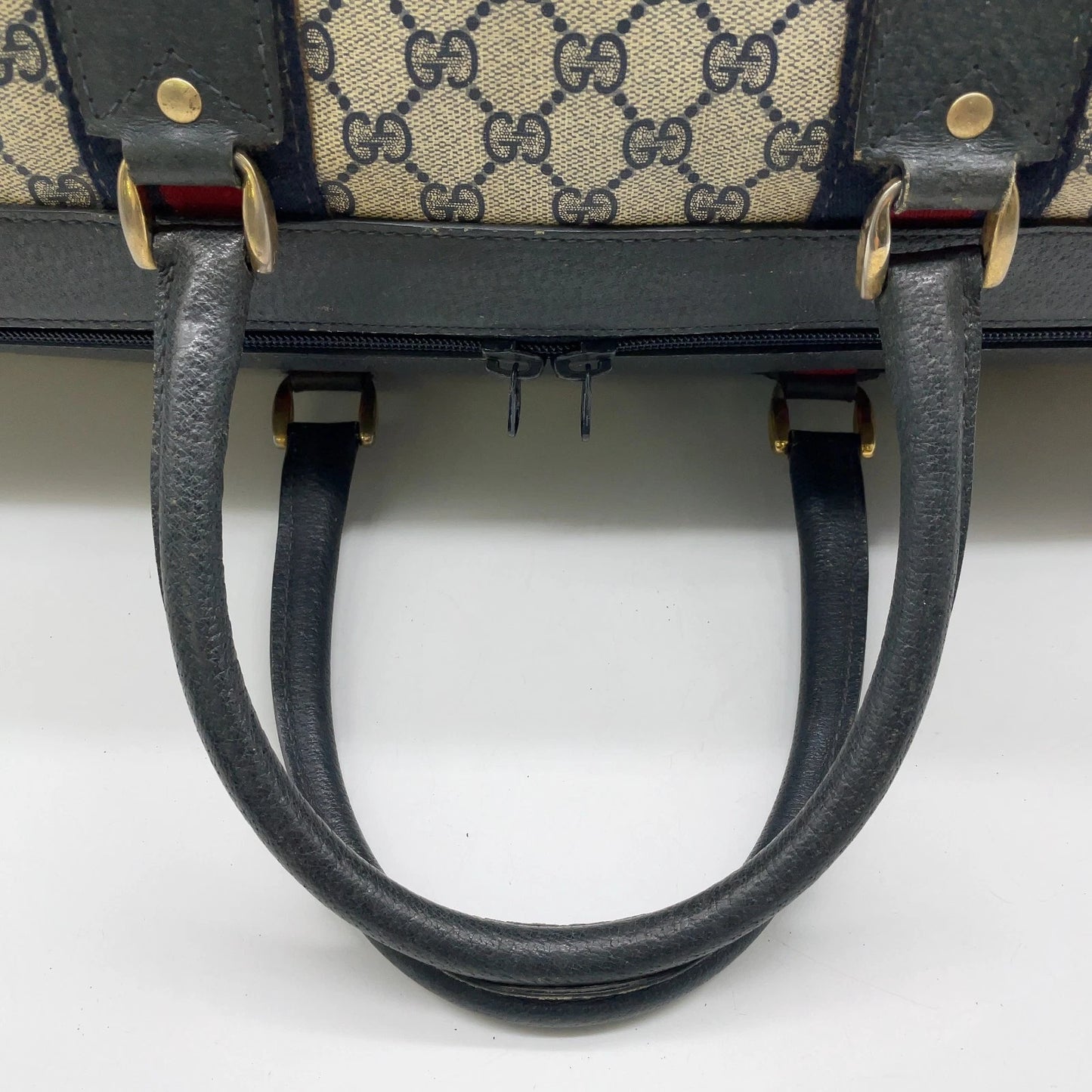Original/Auth Gucci - Boston Bag 50 - Klassisch - GG Canvas Supreme Sherry Line