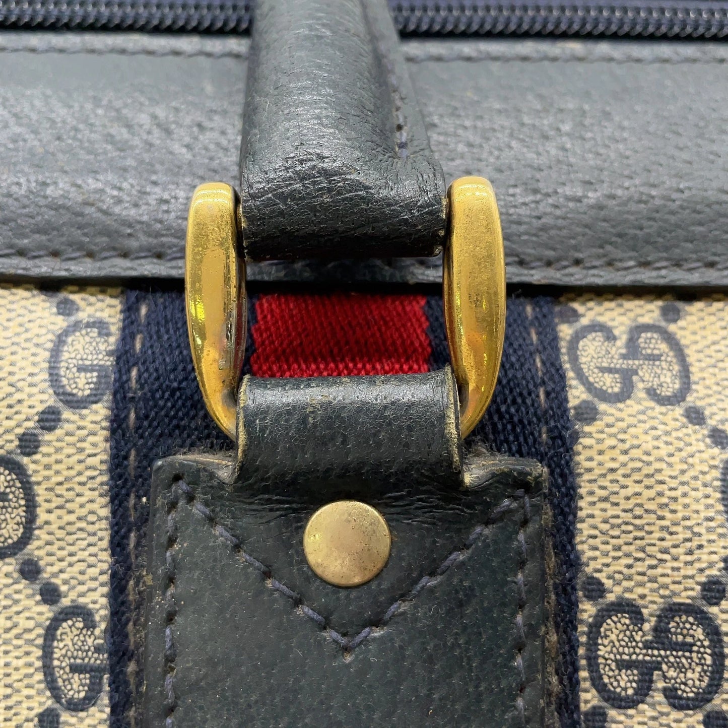 Original/Auth Gucci - Boston Bag 50 - Klassisch - GG Canvas Supreme Sherry Line