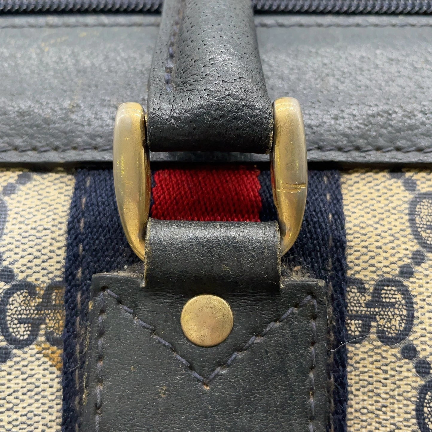 Original/Auth Gucci - Boston Bag 50 - Klassisch - GG Canvas Supreme Sherry Line