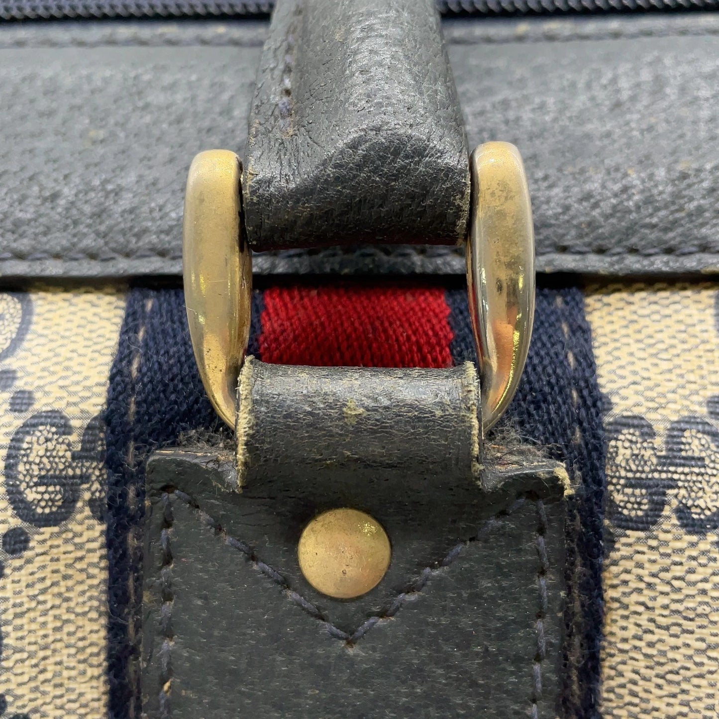 Original/Auth Gucci - Boston Bag 50 - Klassisch - GG Canvas Supreme Sherry Line