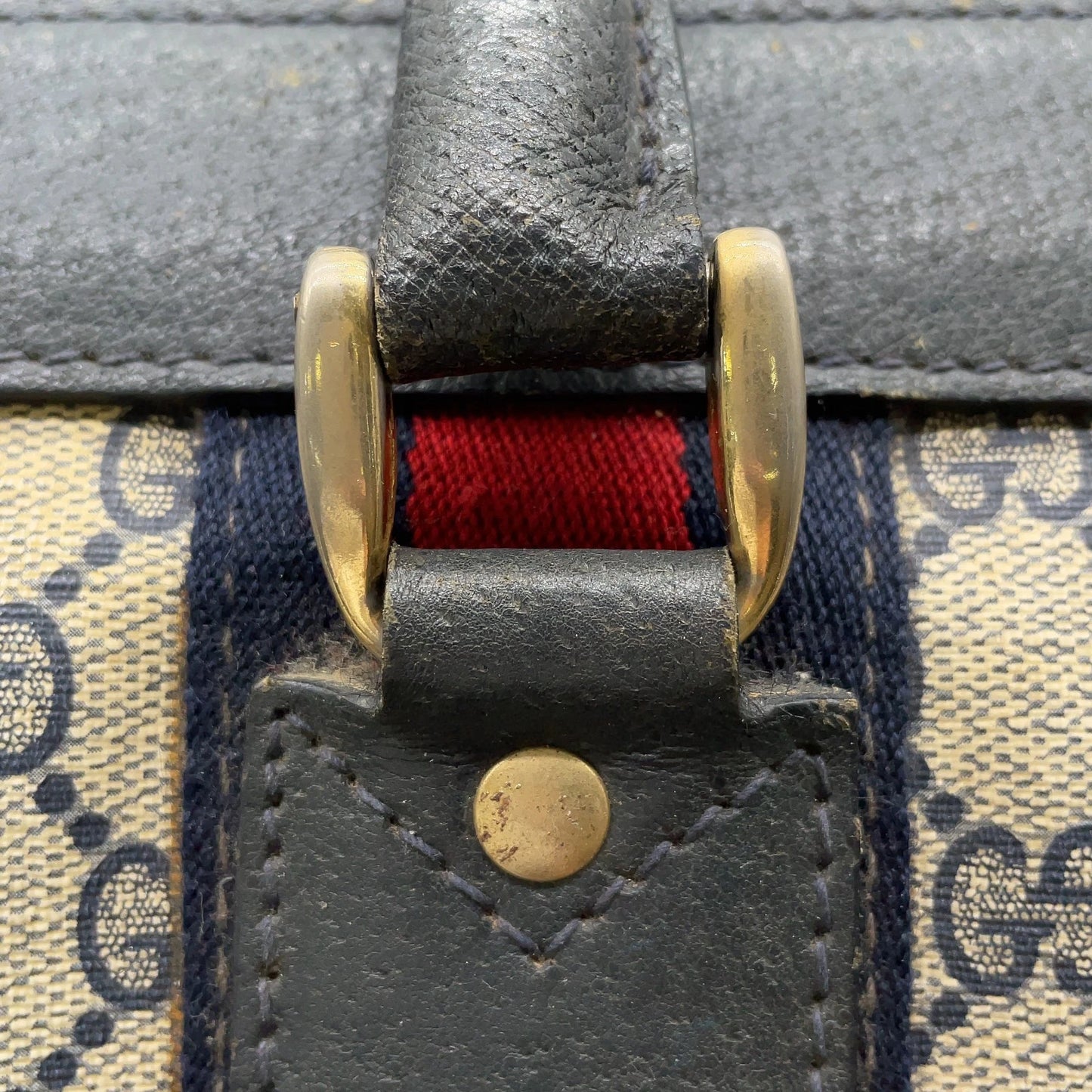 Original/Auth Gucci - Boston Bag 50 - Klassisch - GG Canvas Supreme Sherry Line