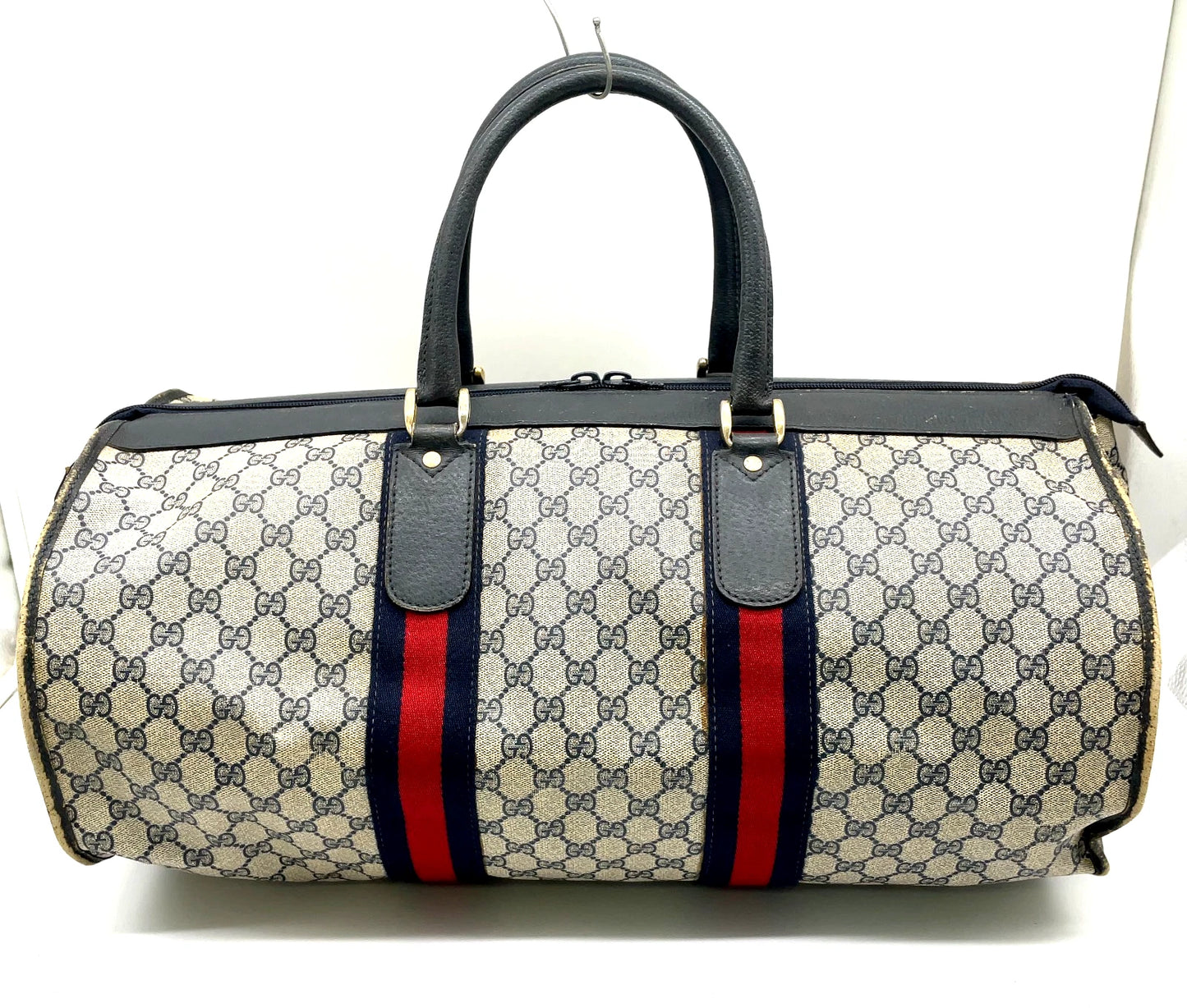 Original/Auth Gucci - Boston Bag 50 - Klassisch - GG Canvas Supreme Sherry Line