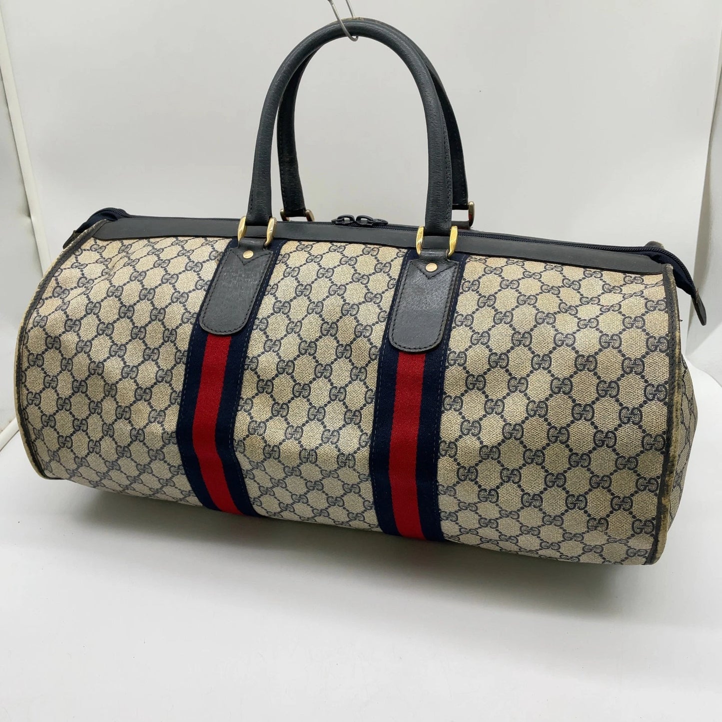Original/Auth Gucci - Boston Bag 50 - Klassisch - GG Canvas Supreme Sherry Line