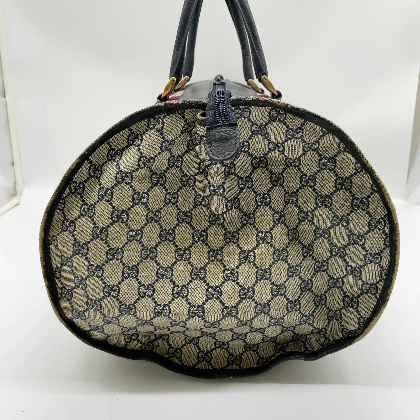 Original/Auth Gucci - Boston Bag 50 - Klassisch - GG Canvas Supreme Sherry Line