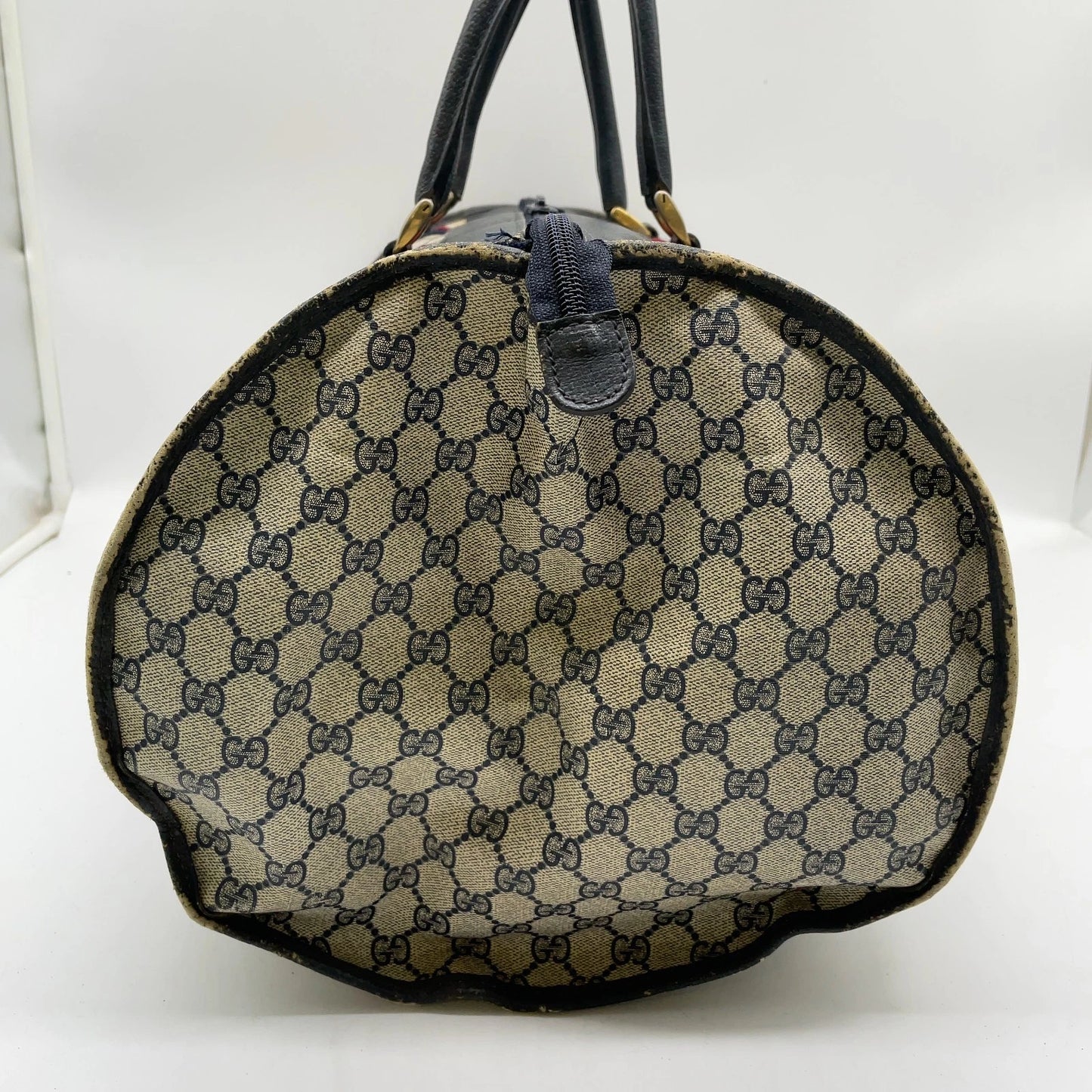 Original/Auth Gucci - Boston Bag 50 - Klassisch - GG Canvas Supreme Sherry Line