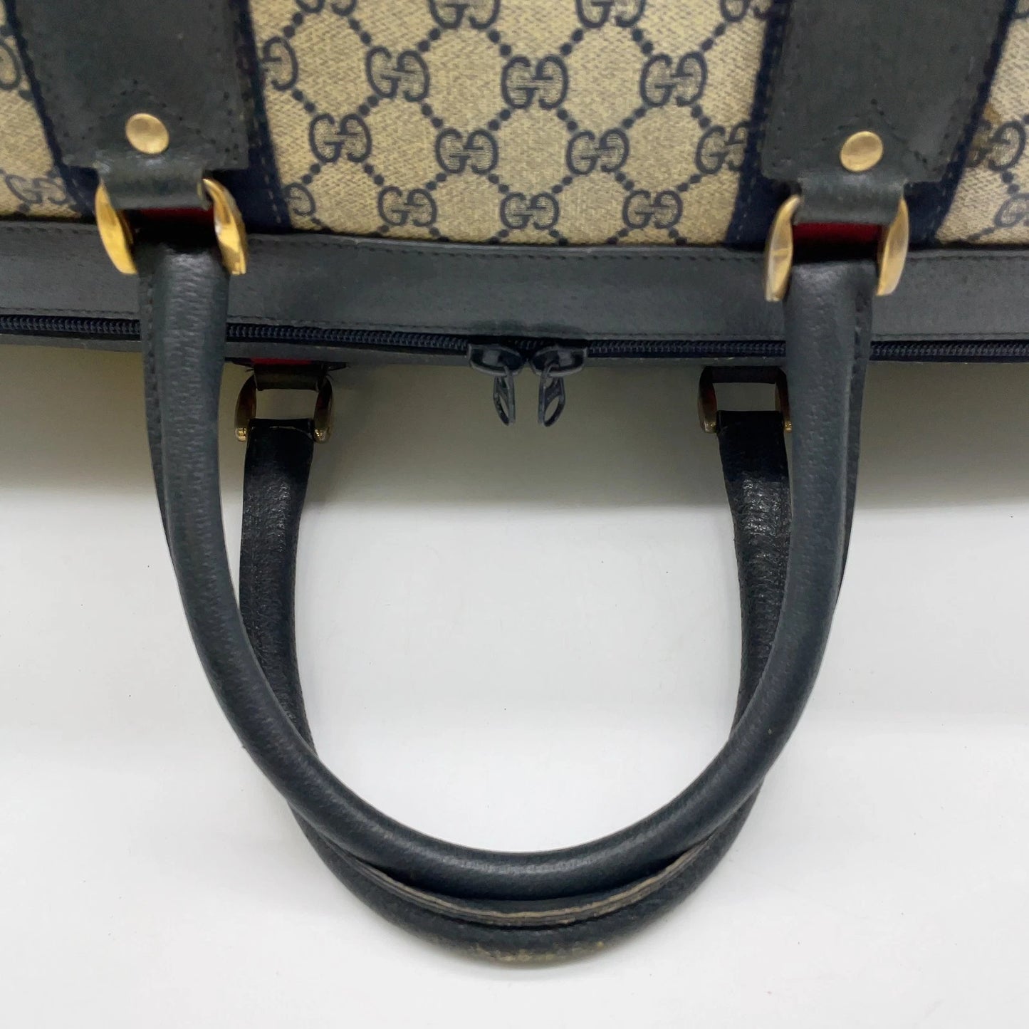 Original/Auth Gucci - Boston Bag 50 - Klassisch - GG Canvas Supreme Sherry Line