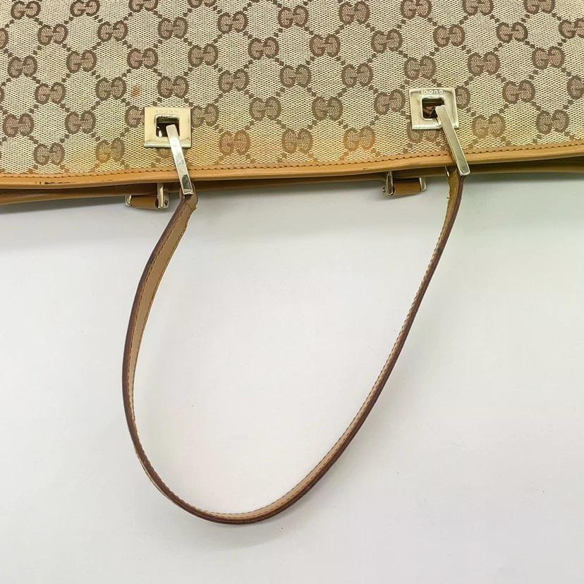 Original/Auth Gucci - Tote Bag Handtasche - Klassisch - GG Canvas Beige