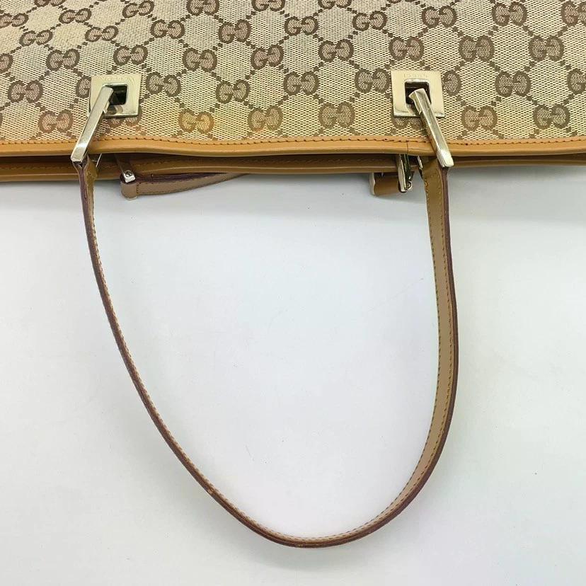 Original/Auth Gucci - Tote Bag Handtasche - Klassisch - GG Canvas Beige