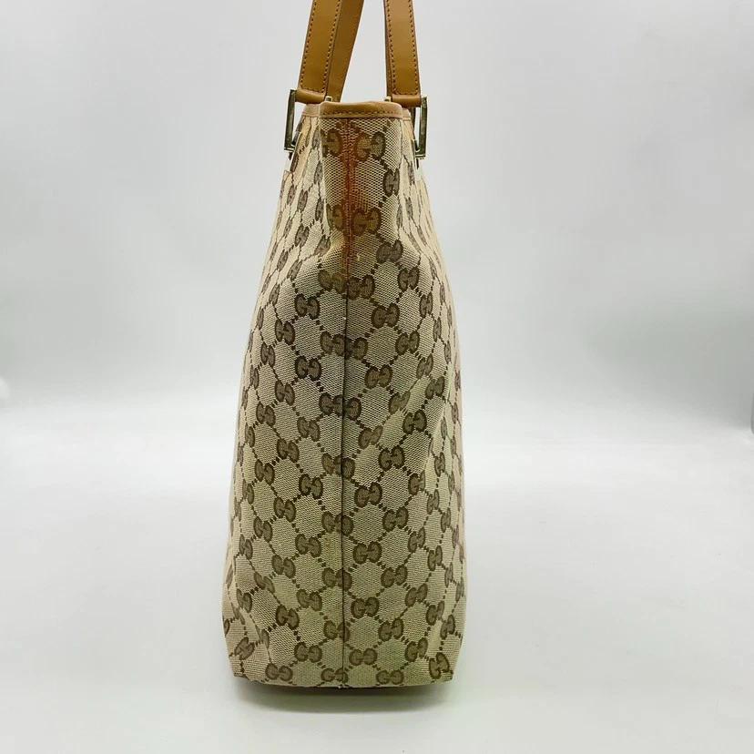Original/Auth Gucci - Tote Bag Handtasche - Klassisch - GG Canvas Beige