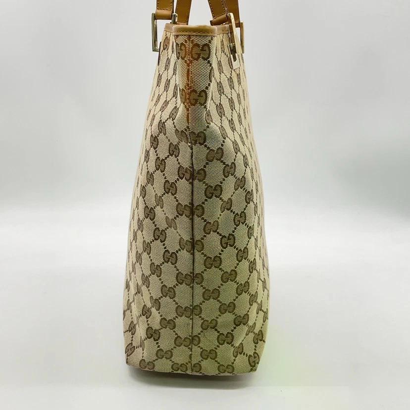 Original/Auth Gucci - Tote Bag Handtasche - Klassisch - GG Canvas Beige