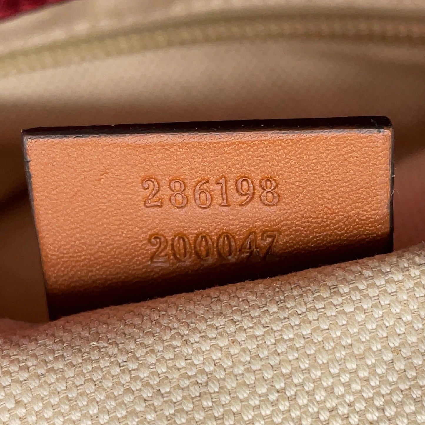 Original/Auth Gucci - Tote Bag Maxi - Klassisch - GG Canvas Rot mit Leder