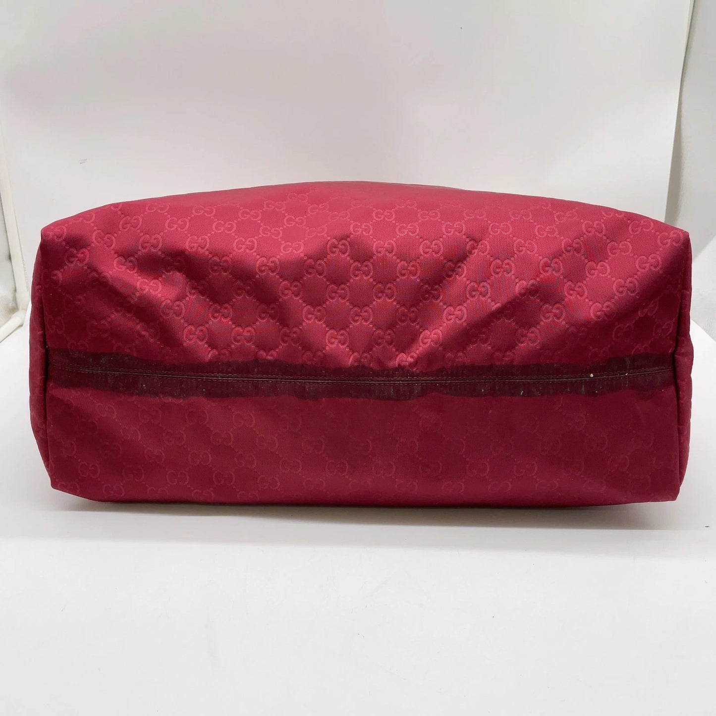 Original/Auth Gucci - Tote Bag Maxi - Klassisch - GG Canvas Rot mit Leder