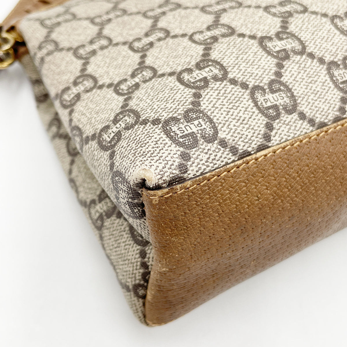 Original/Auth Gucci - Vintage Crossbody - GG Plus Canvas mit Leder