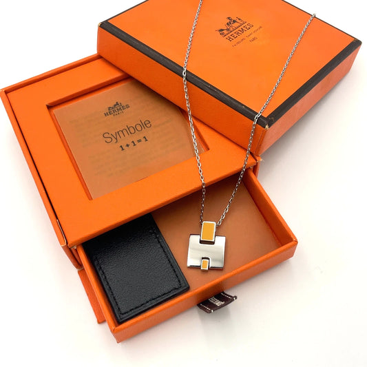Original/Auth Hermes - Halskette mit Anhänger Irene und Box - 50 cm