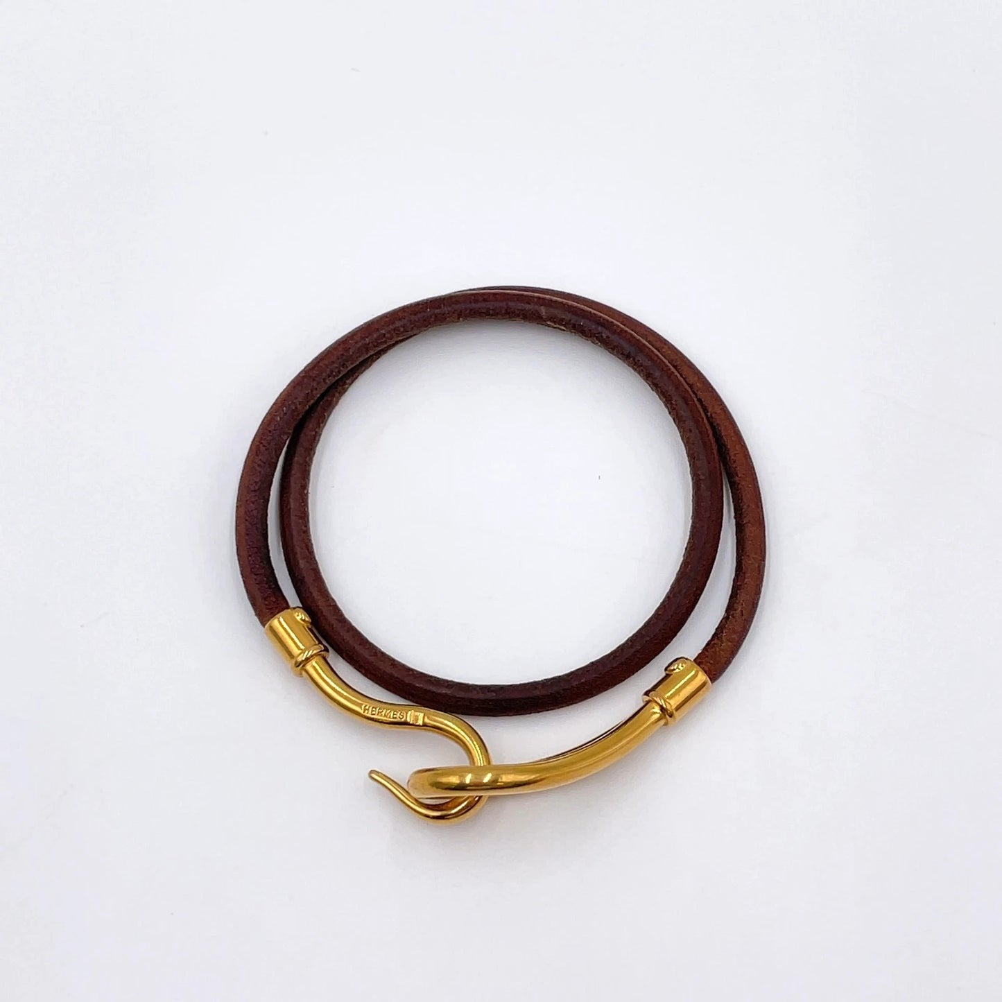 Original/Auth Hermes - Armband Doppel Jumbo H mit Box - 38 cm