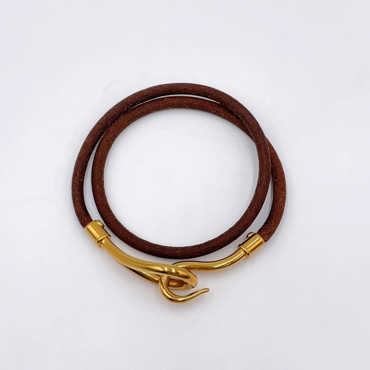 Original/Auth Hermes - Armband Doppel Jumbo H mit Box - 38 cm