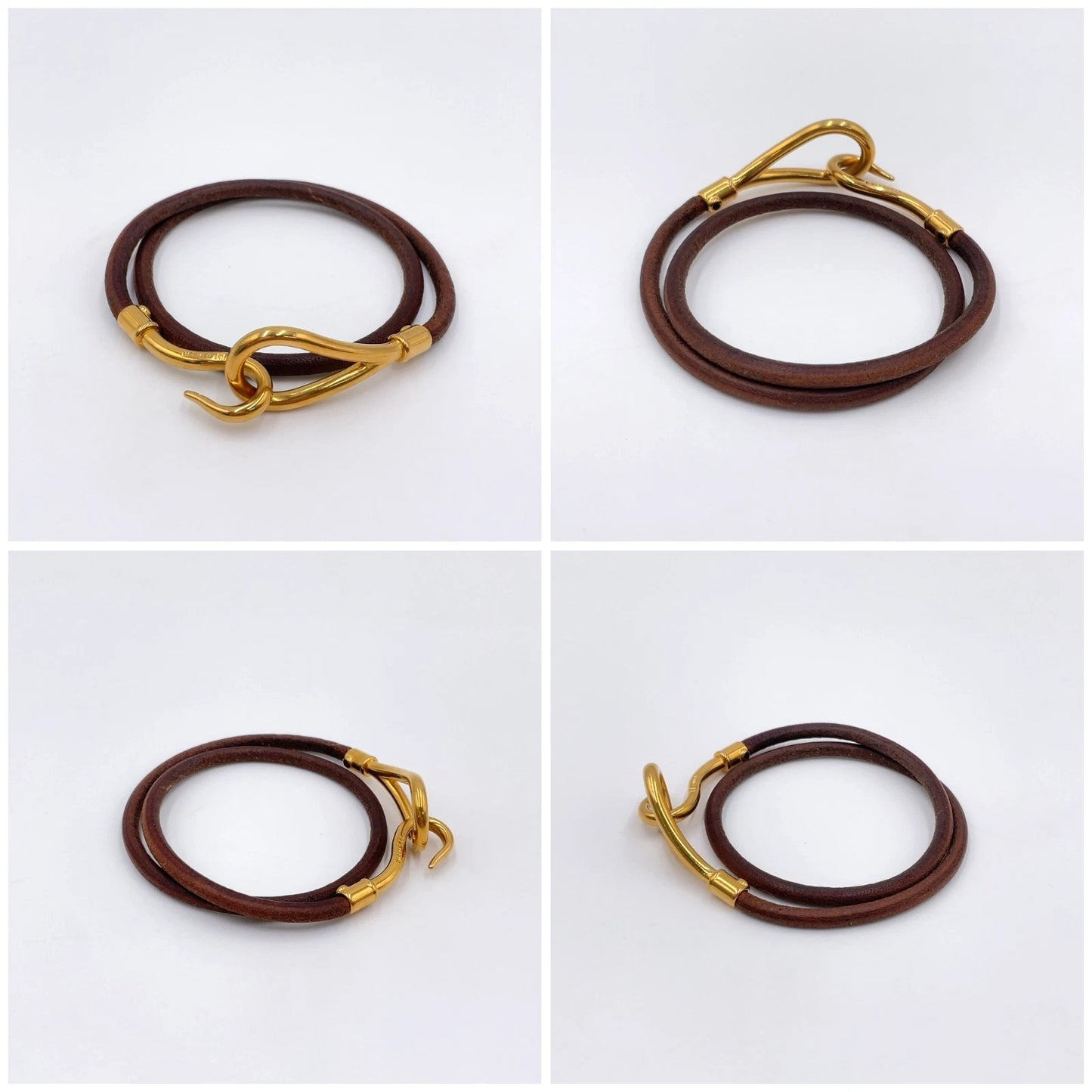 Original/Auth Hermes - Armband Doppel Jumbo H mit Box - 38 cm