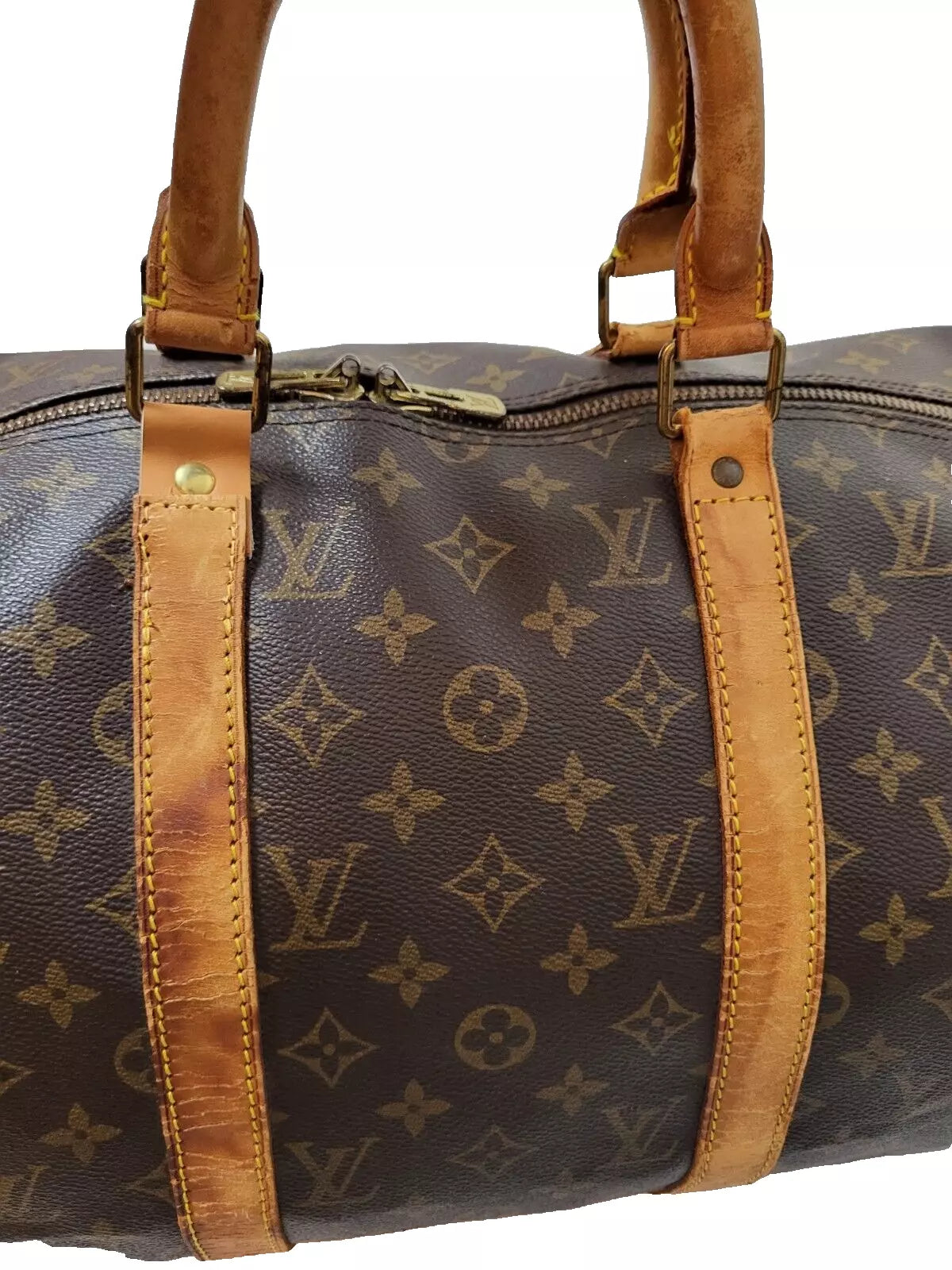 Original/Auth Louis Vuitton - Keepall Bandouliere 50 - Klassisch - Monogramm