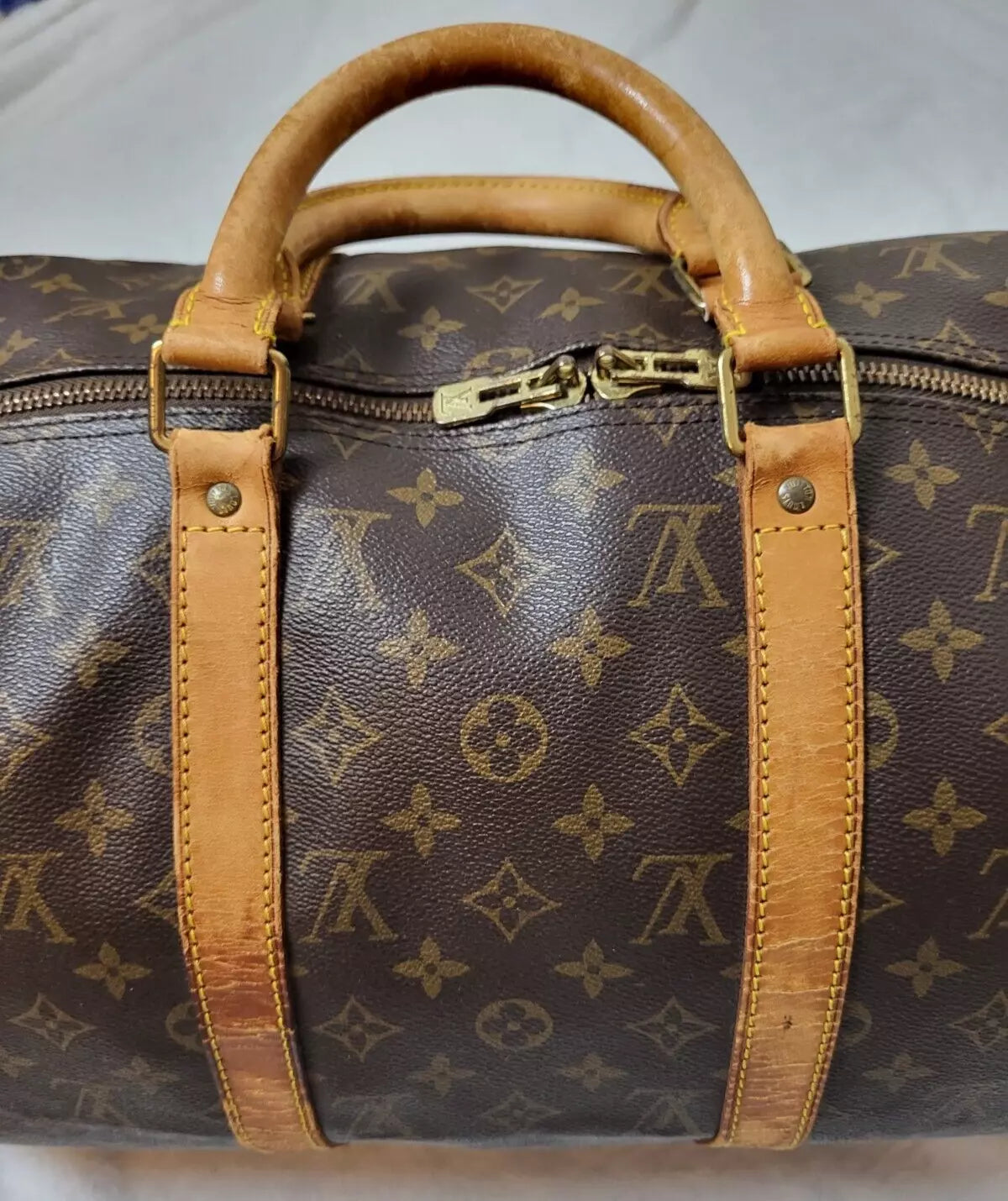 Original/Auth Louis Vuitton - Keepall Bandouliere 50 - Klassisch - Monogramm