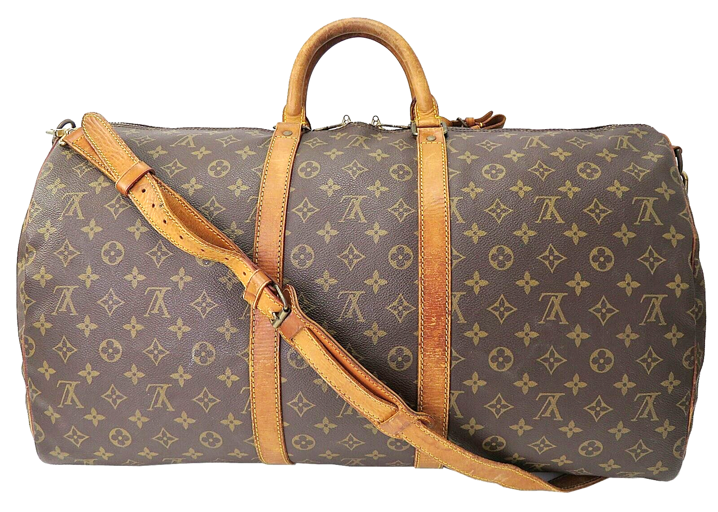 Original/Auth Louis Vuitton - Keepall Bandouliere 55 - Klassisch - Monogramm