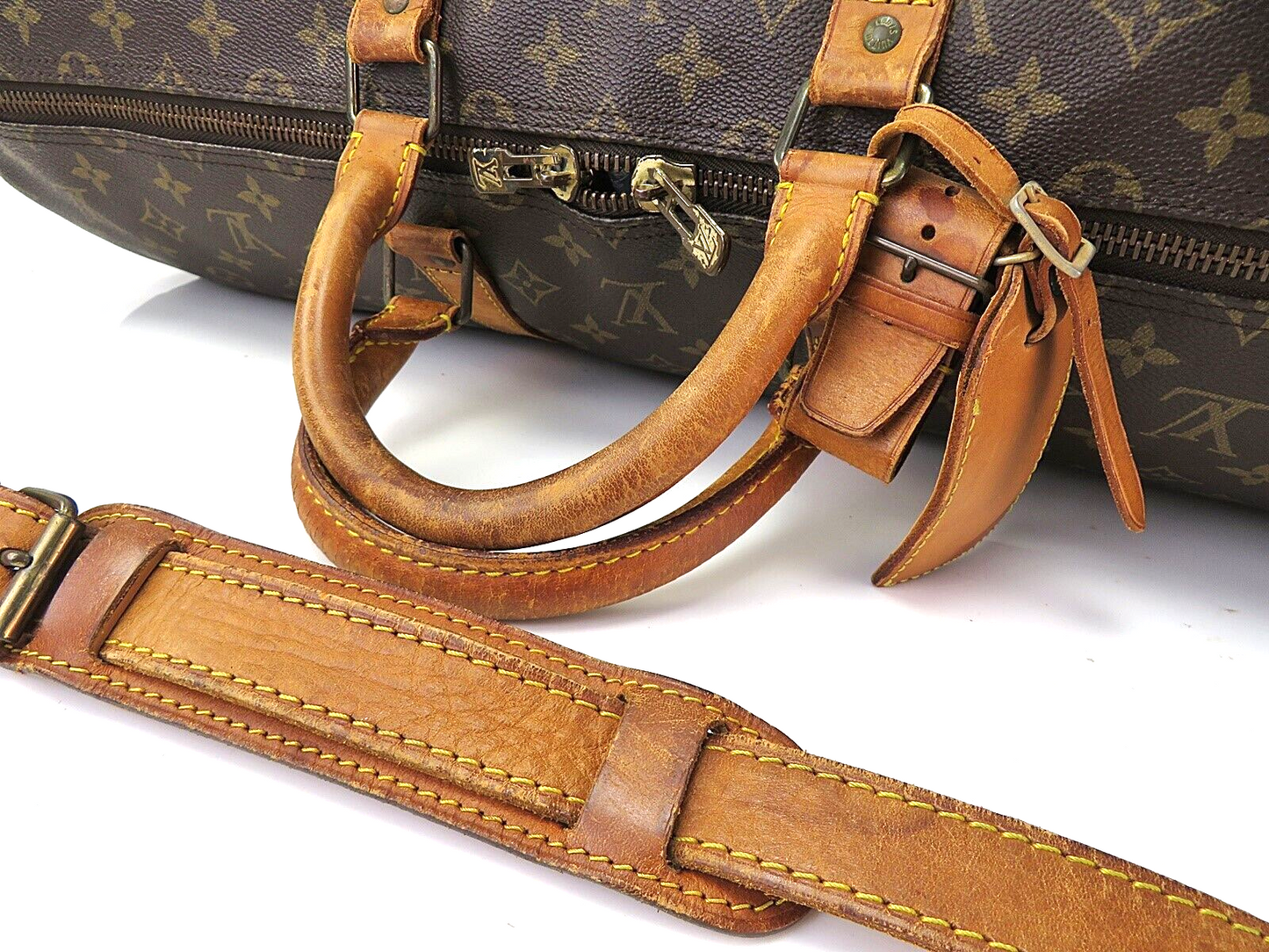 Original/Auth Louis Vuitton - Keepall Bandouliere 55 - Klassisch - Monogramm