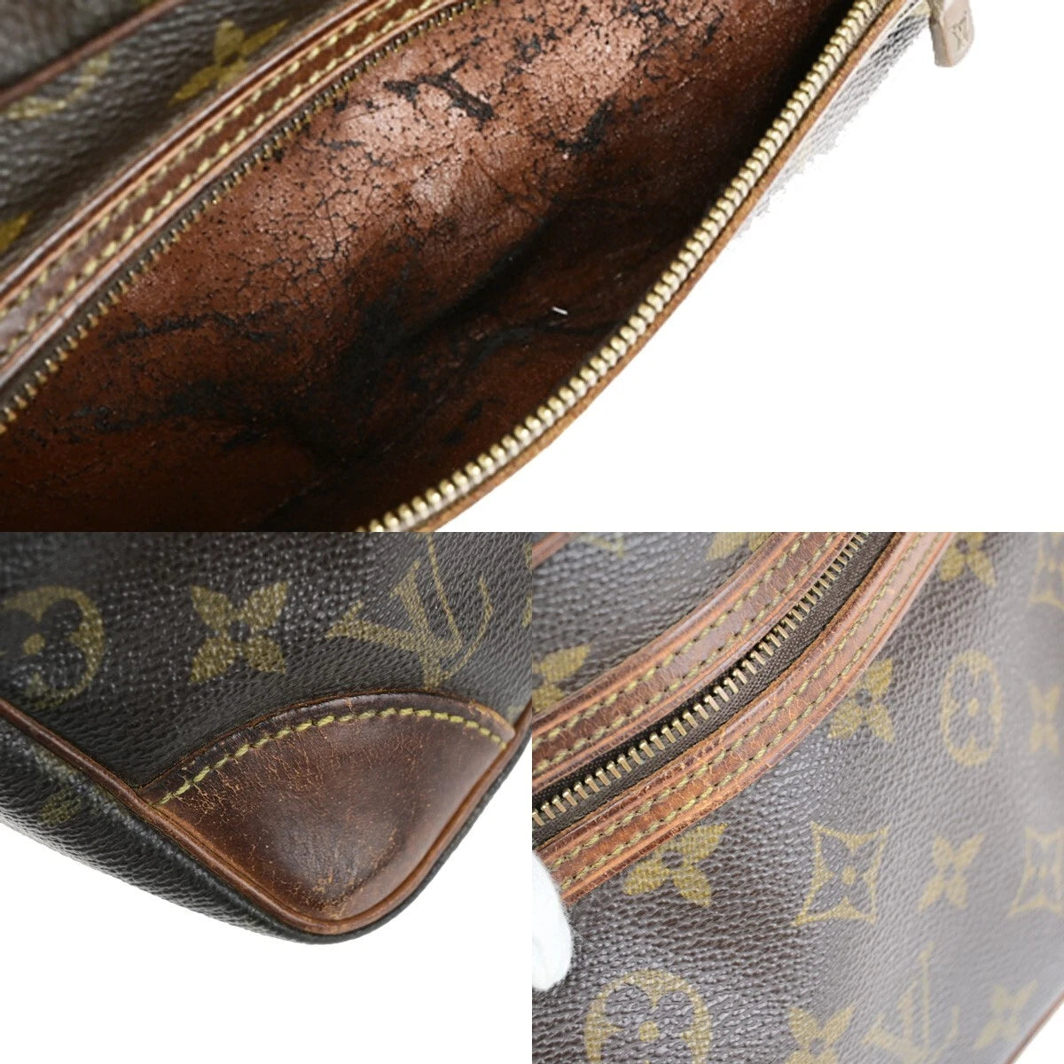 Original/Auth Louis Vuitton - Marly Dragonne GM Clutch Bag - Klassisch - Monogramm