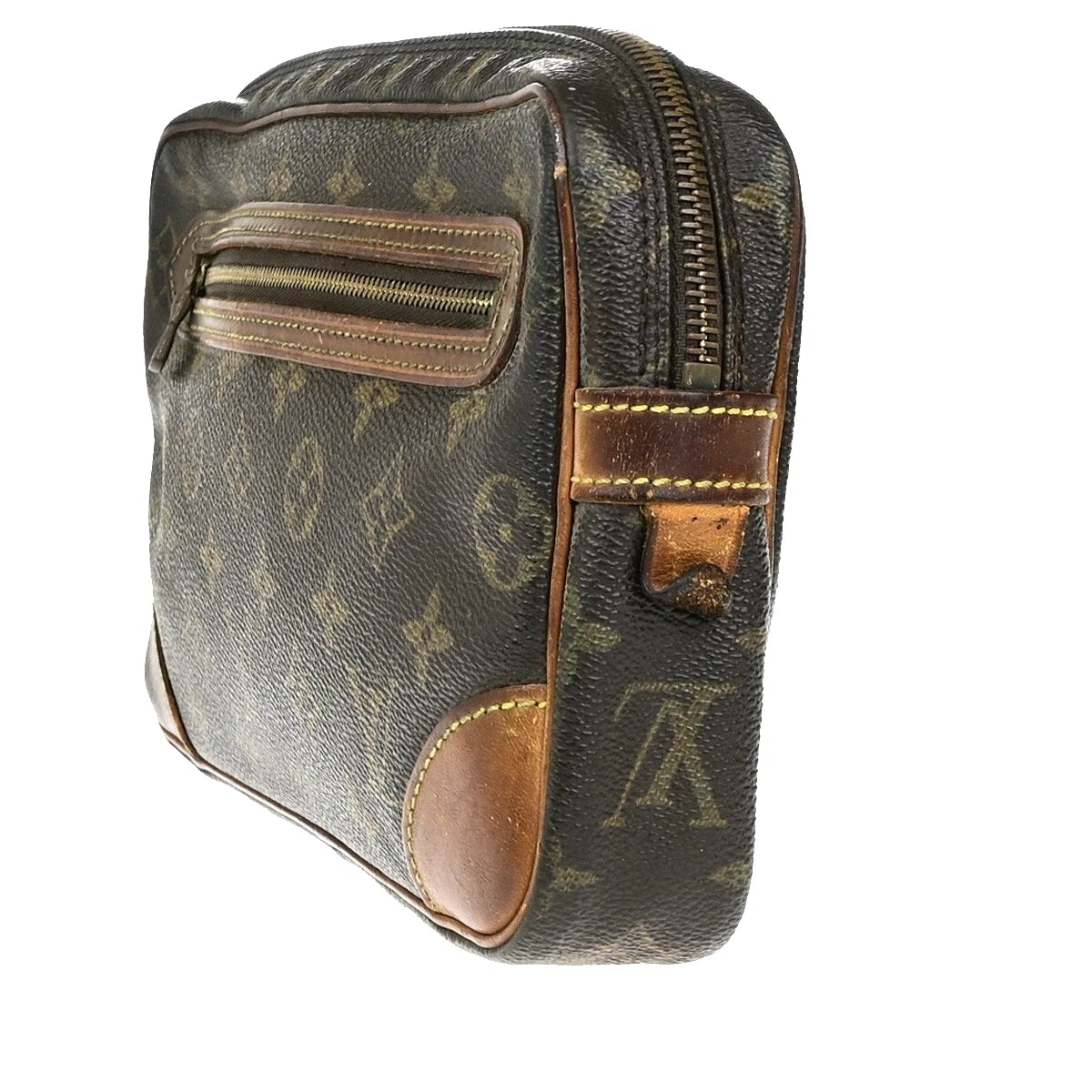 Original/Auth Louis Vuitton - Marly Dragonne GM Clutch Bag - Klassisch - Monogramm