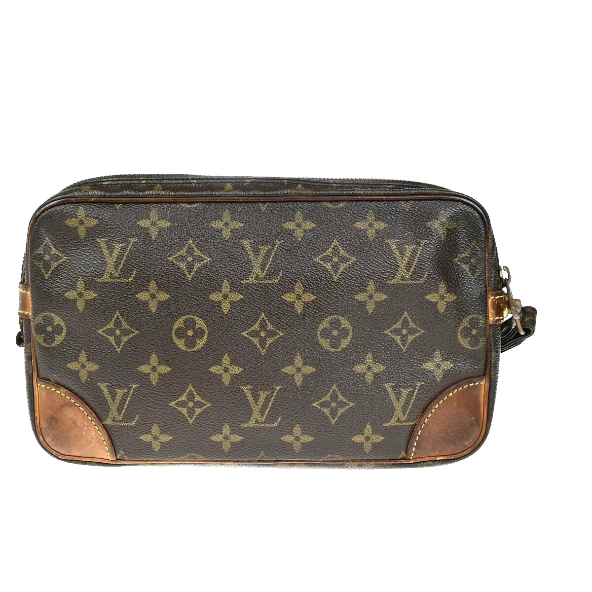 Original/Auth Louis Vuitton - Marly Dragonne GM Clutch Bag - Klassisch - Monogramm
