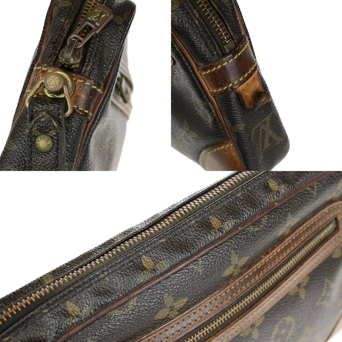 Original/Auth Louis Vuitton - Marly Dragonne GM Clutch Bag - Klassisch - Monogramm