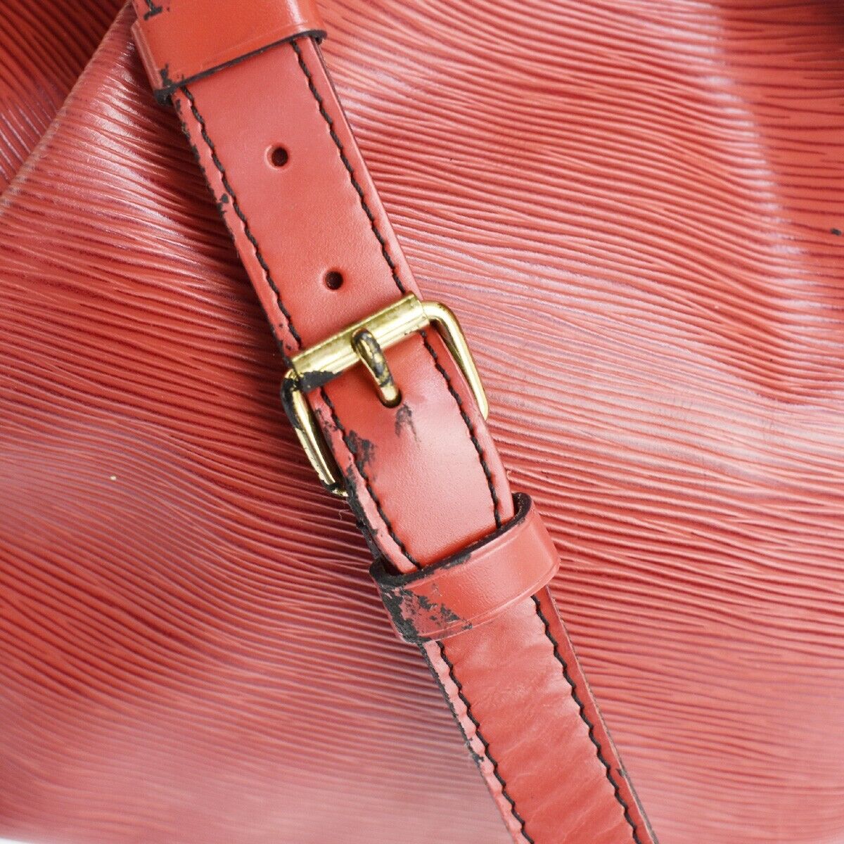 Original/Auth Louis Vuitton - Petit Noe Tasche Vintage - Klassisch - Epi Rot