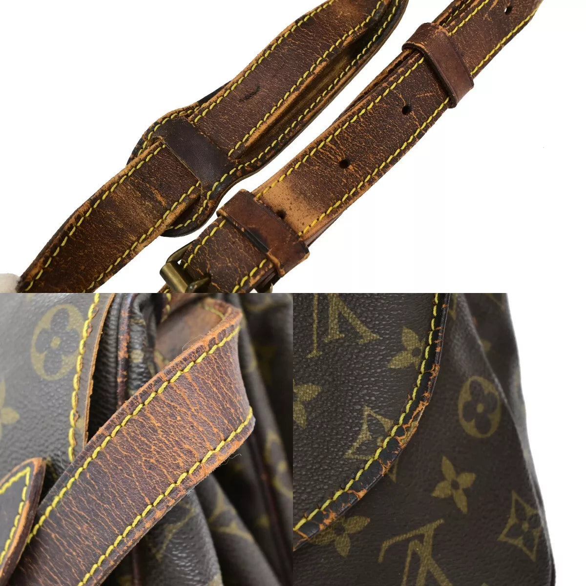 Original/Auth Louis Vuitton - Saumur 35 Tasche Vintage - Klassisch - Monogramm