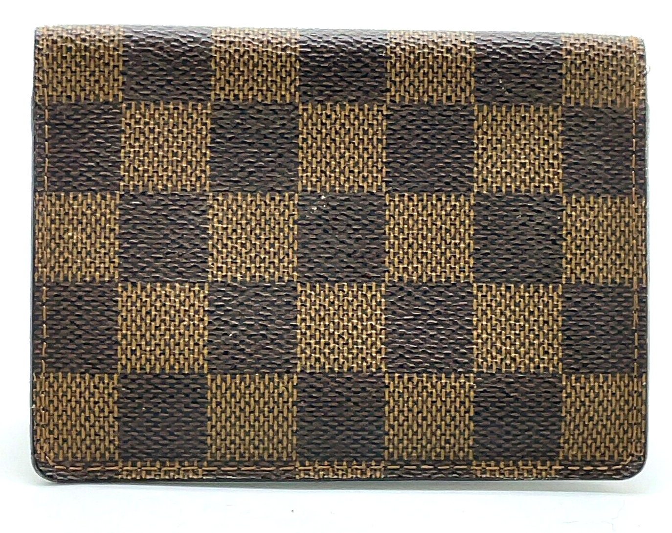 Original/Auth Louis Vuitton - 2 Karten Porte Wallet - Klassisch - Damier Ebene