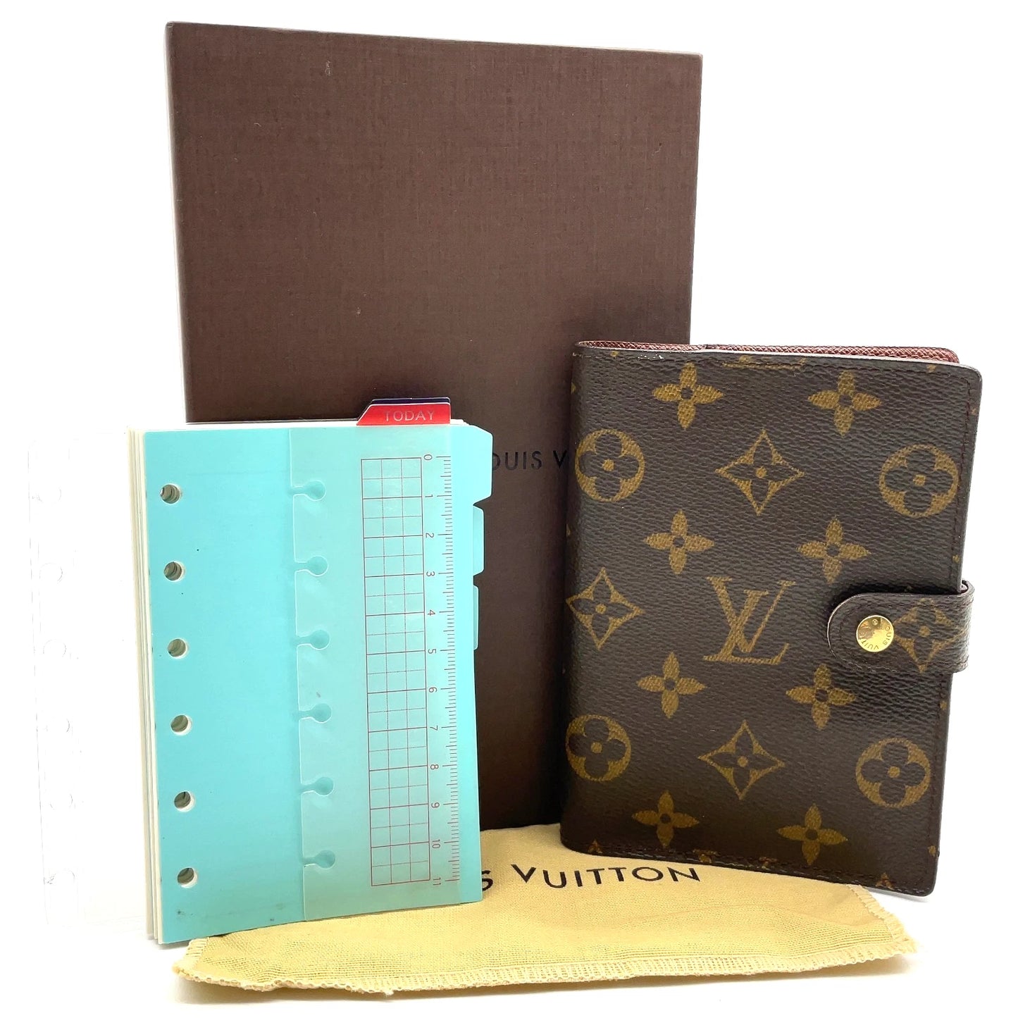 Original/Auth Louis Vuitton - Agenda mit Box / Staubbeutel - Klassisch - Monogramm